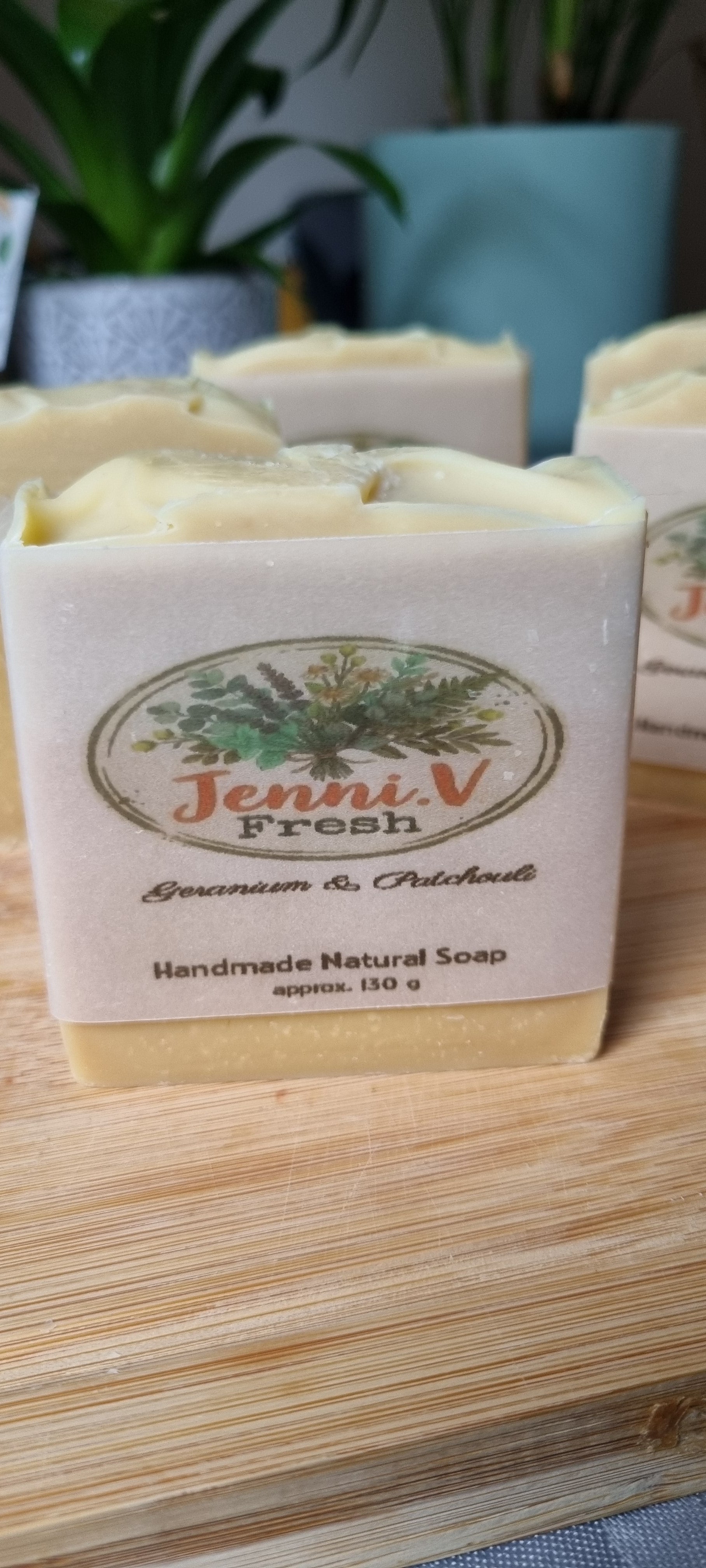 Geranium and Patchouli Handmade Natural Soap