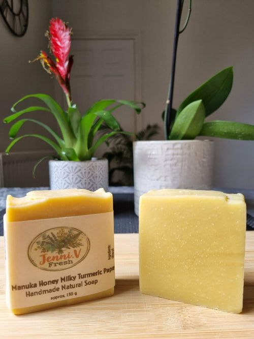 Manuka Honey Milky Turmeric Papaya Handmade Natural Soap