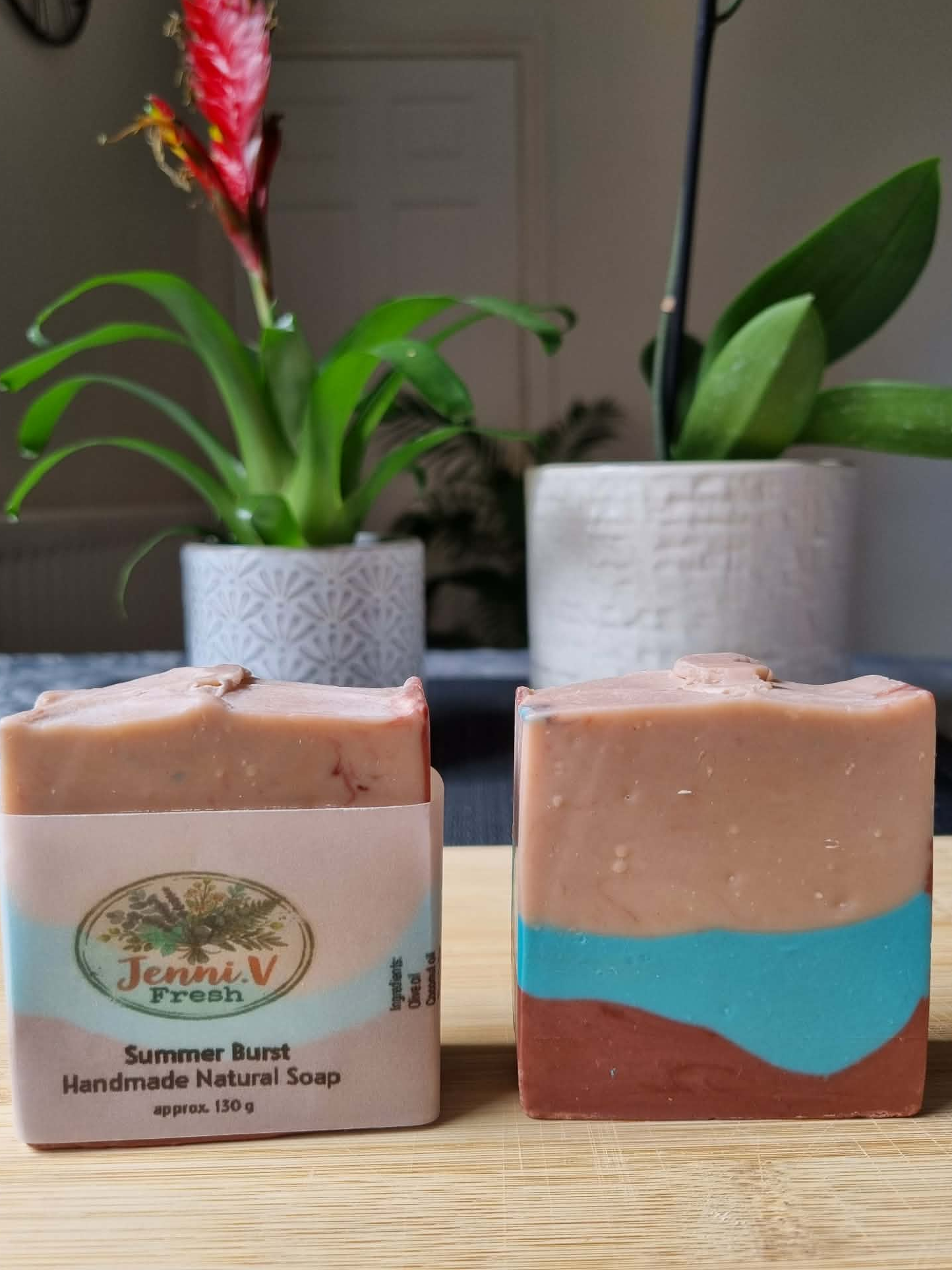 Summer Burst Handmade Natural Soap (Combination of botanicals, Brazilian kaolin & Moroccan clay)