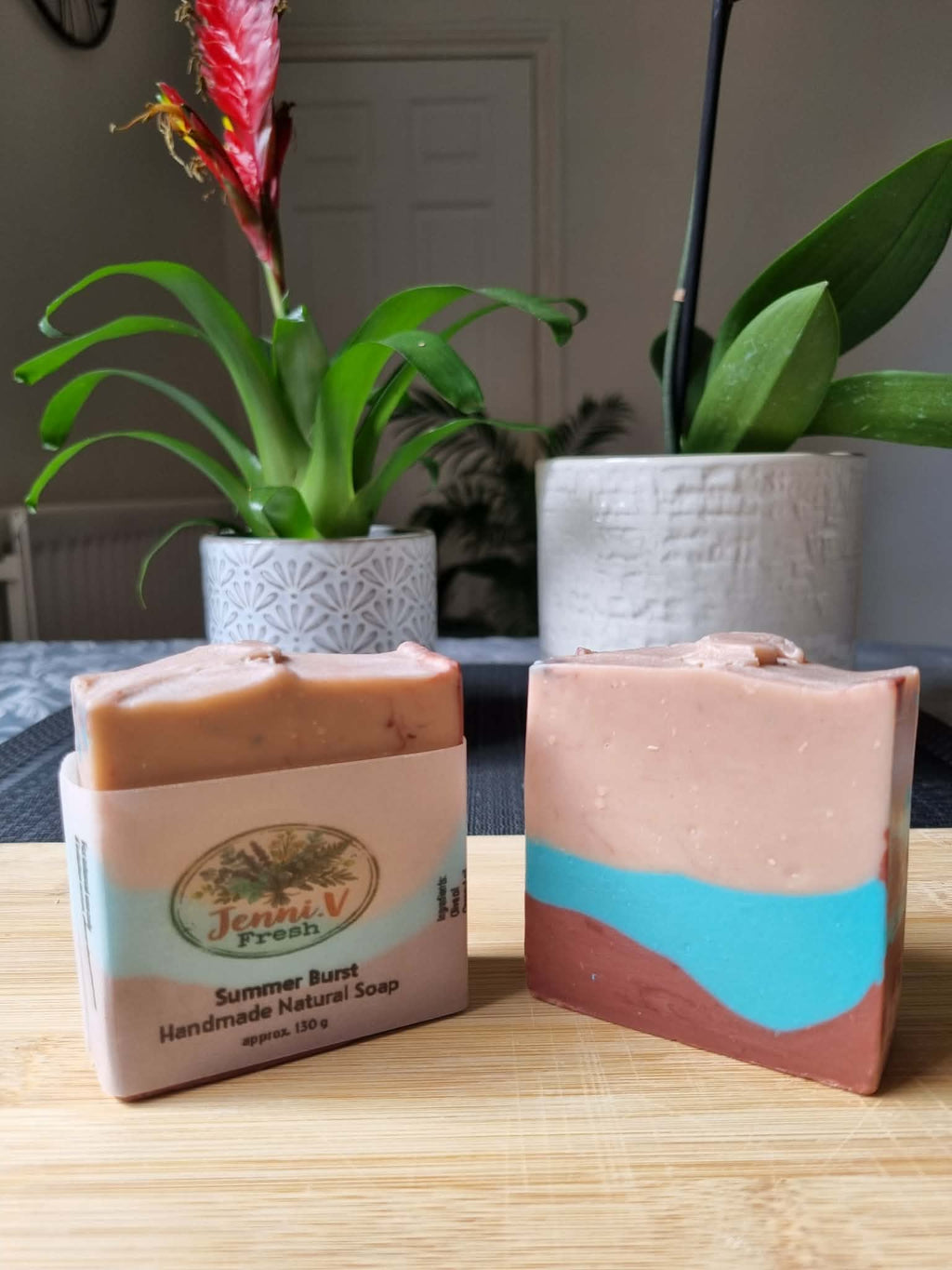 Summer Burst Handmade Natural Soap (Combination of botanicals, Brazilian kaolin & Moroccan clay)