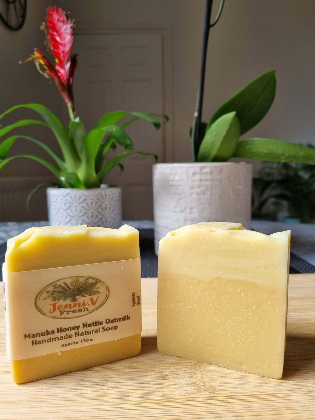 Manuka Honey Nettle Oatmilk Handmade Natural Soap