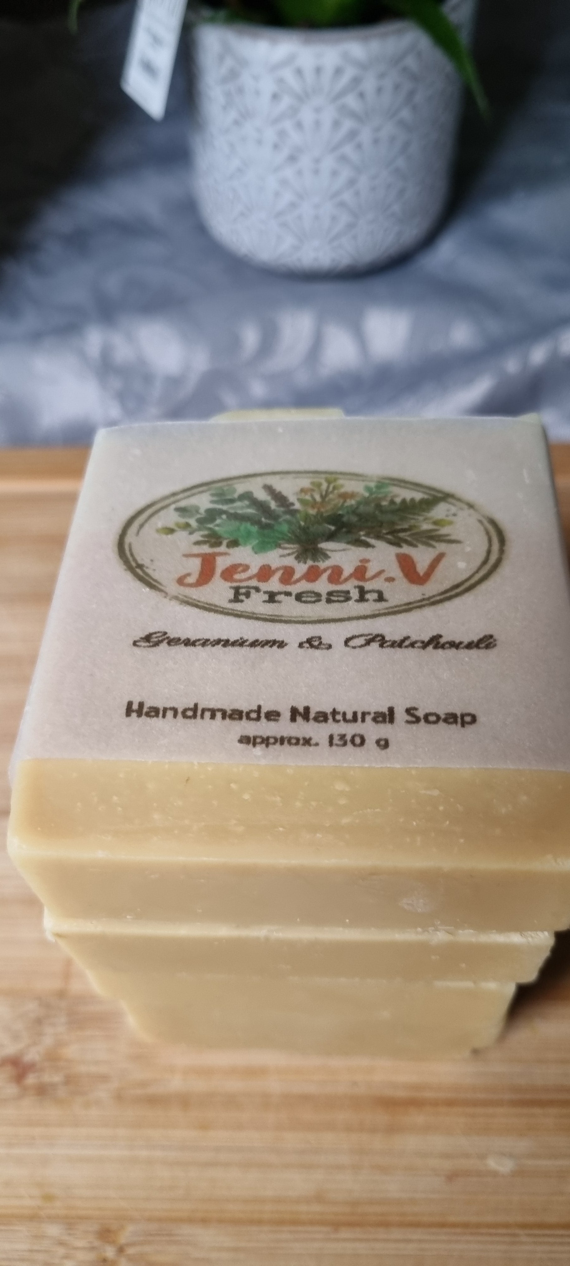 Geranium and Patchouli Handmade Natural Soap