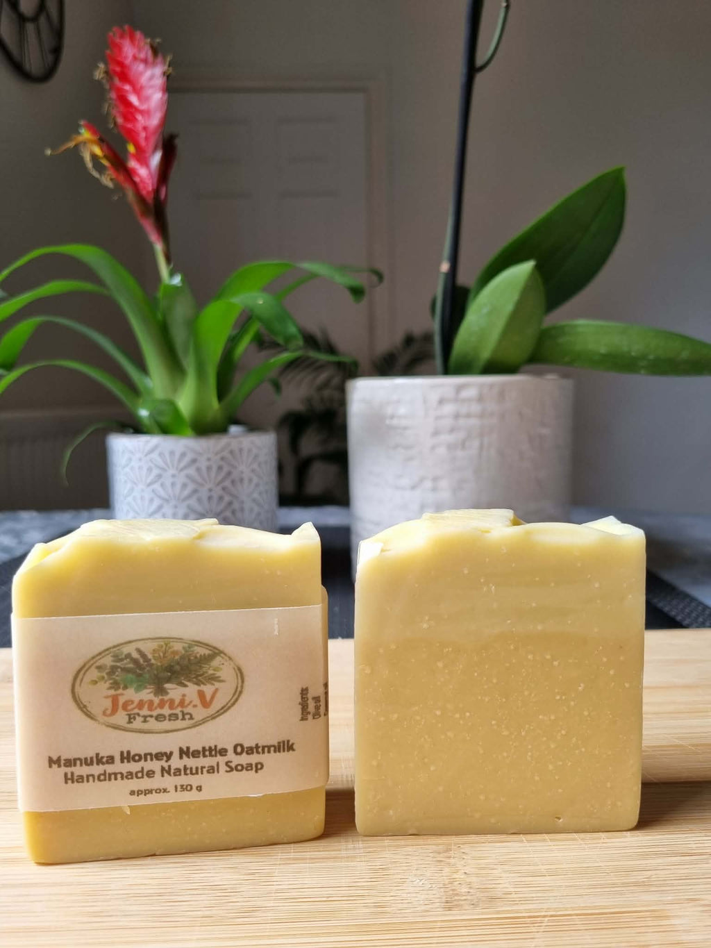 Manuka Honey Nettle Oatmilk Handmade Natural Soap