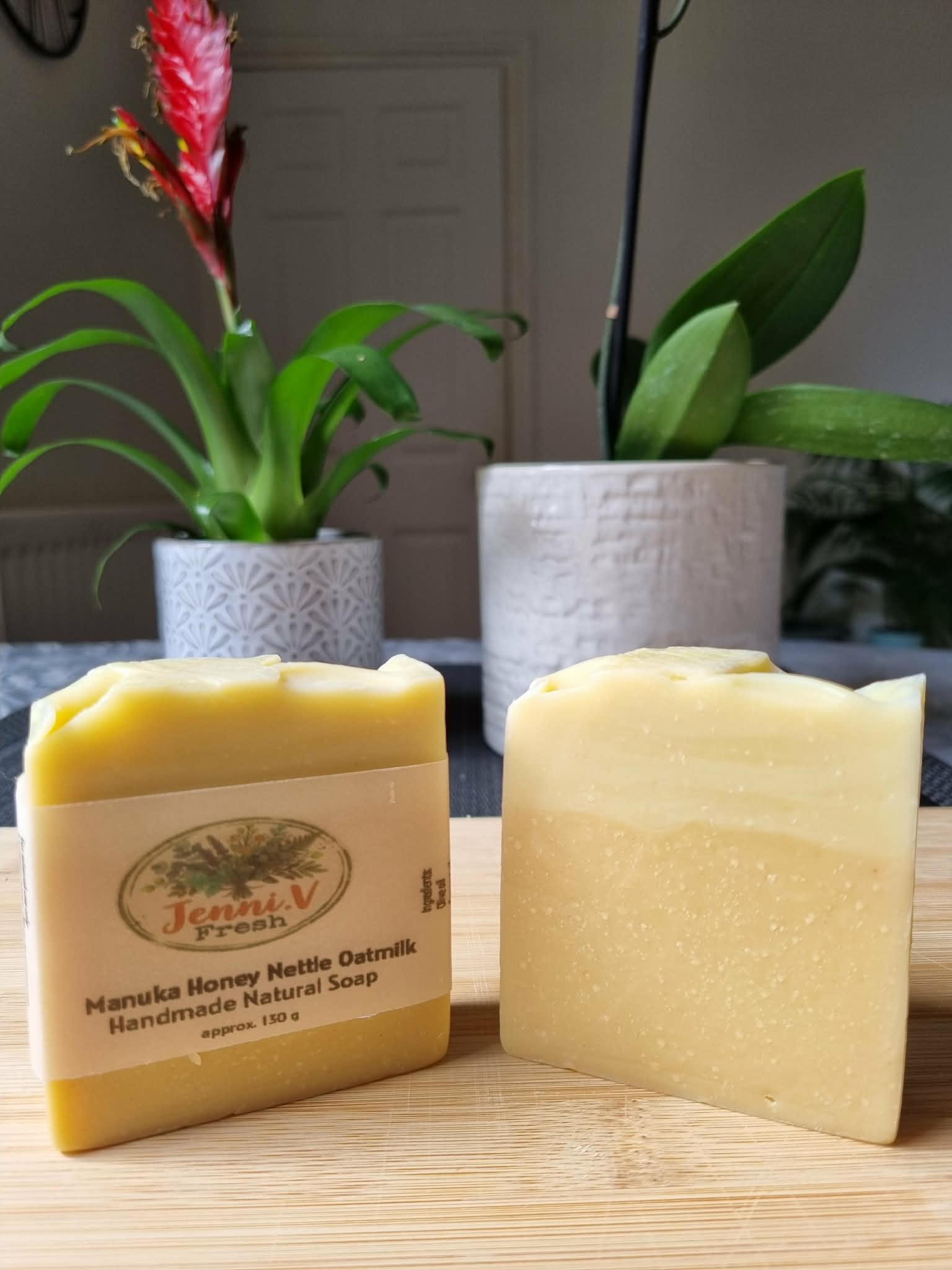 Manuka Honey Nettle Oatmilk Handmade Natural Soap