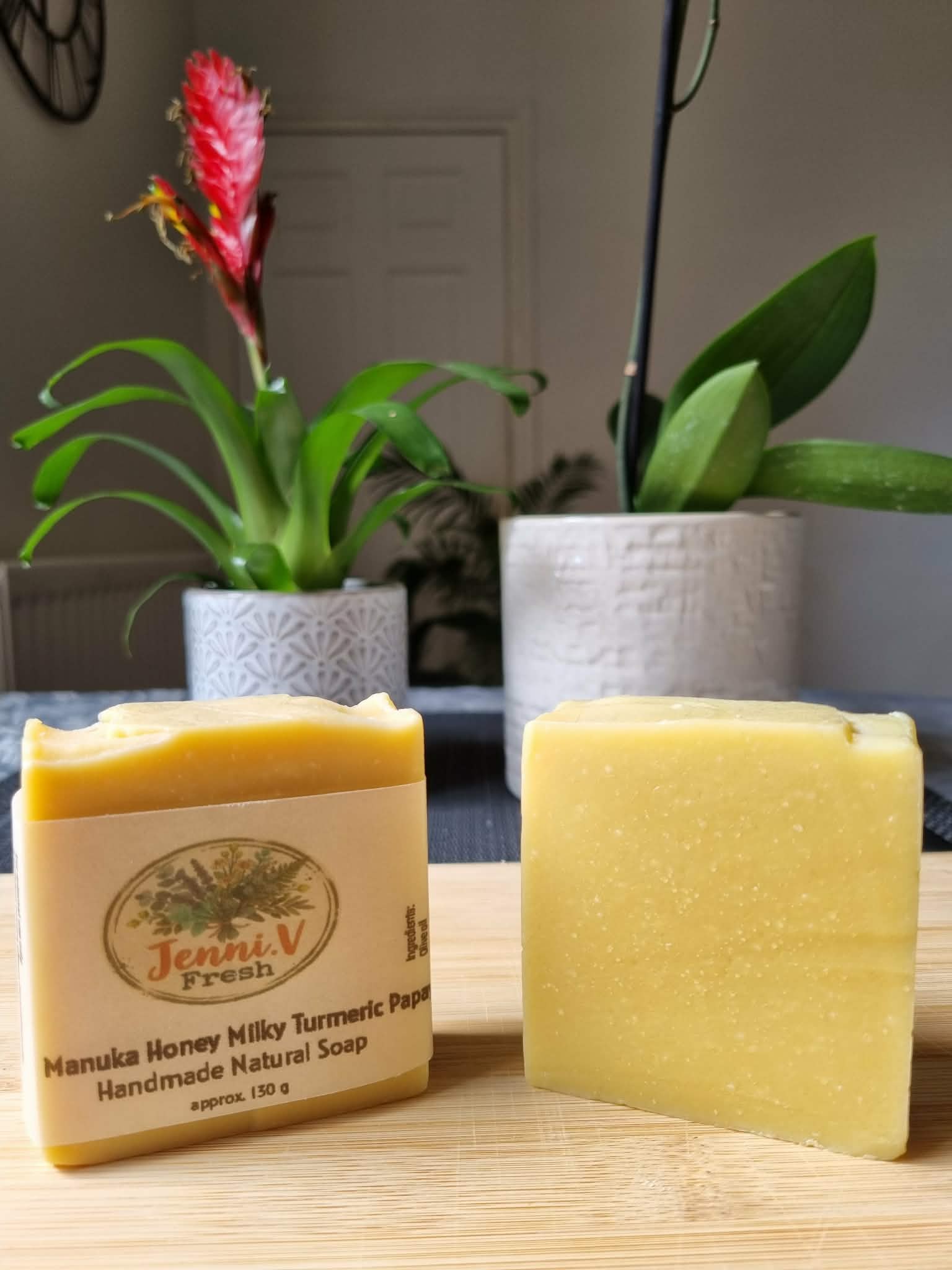 Manuka Honey Milky Turmeric Papaya Handmade Natural Soap