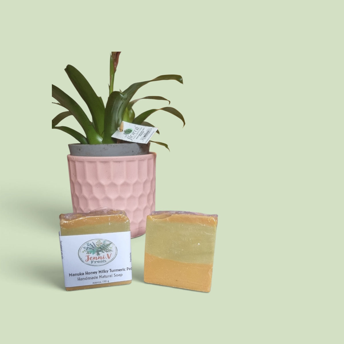 Manuka Honey Milky Turmeric Papaya Handmade Natural Soap